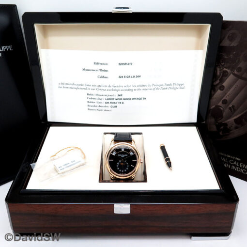 Patek Philippe 5205R Complications Annual Calendar Moon Phases with Black Dial - Image 2