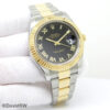 Rolex 116333 Datejust II 18K/SS with Black Roman Dial on Oyster