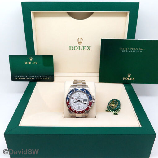 Rolex 126719BLRO GMT Master II 18K White Gold with Meteorite Dial - Image 2