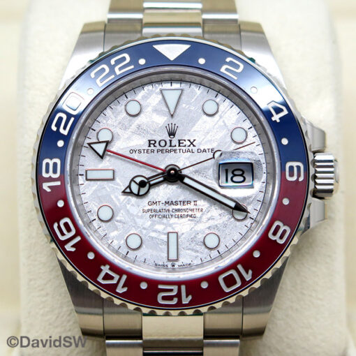Rolex 126719BLRO GMT Master II 18K White Gold with Meteorite Dial - Image 3