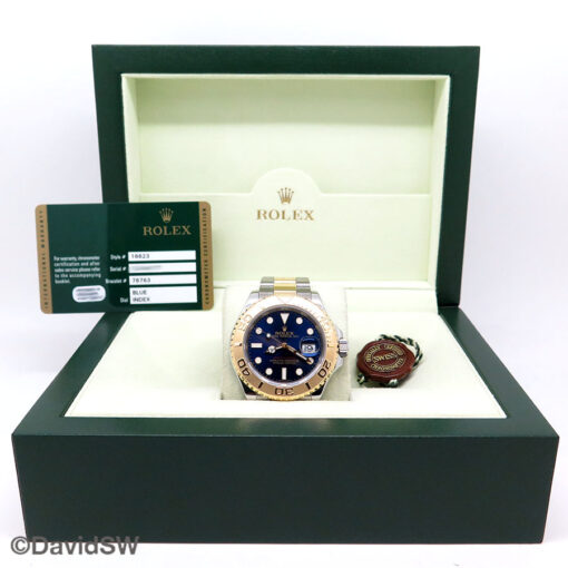 Rolex 16623 Yachtmaster 18K/SS with Blue Dial - Image 2