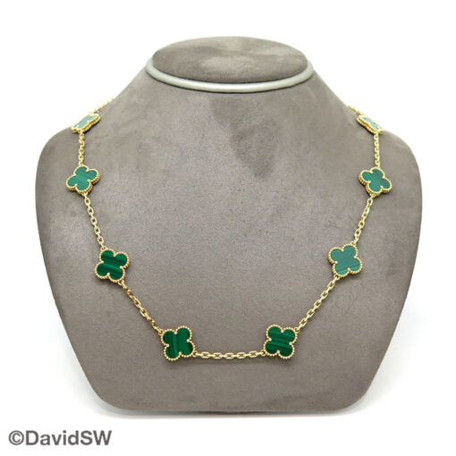Van Cleef & Arpels VCARL88100 18K Yellow Gold Vintage Alhambra Long Necklace with 20 Motifs - Image 2
