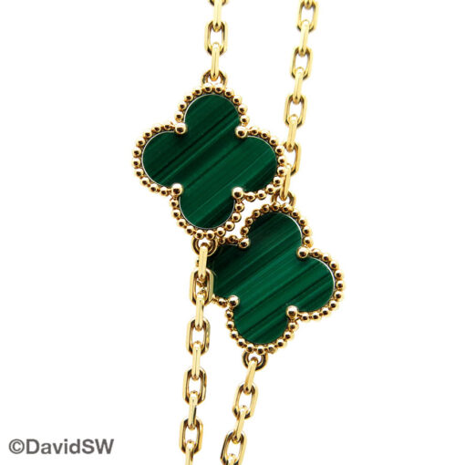 Van Cleef & Arpels VCARL88100 18K Yellow Gold Vintage Alhambra Long Necklace with 20 Motifs