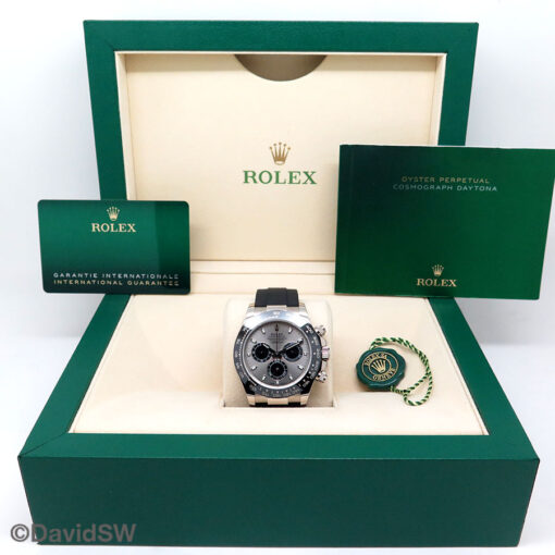 Rolex 116519LN Cosmograph Daytona 18K White Gold with Steel Dial - Image 2