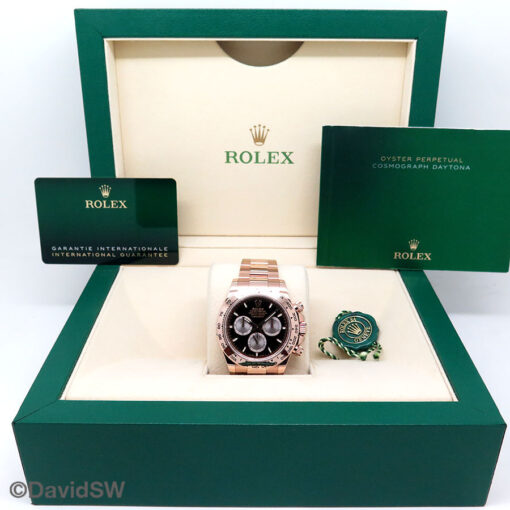 Rolex 126505 Cosmograph Daytona 18K Rose Gold with Black Dial (New Model) - Image 2