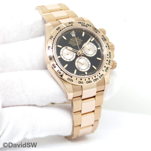 Rolex 126505 Cosmograph Daytona 18K Rose Gold with Black Dial (New Model)