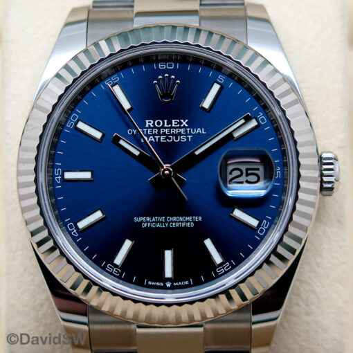Rolex 126334 Datejust 41 with Blue Stick Dial on Oyster - Image 3