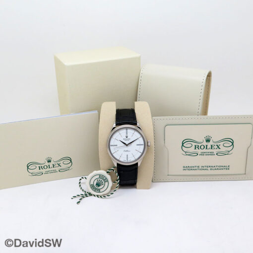 Rolex CPO 50509 Cellini 18K White Gold with White Dial - Image 2