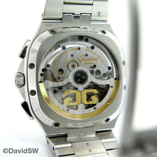 Glashütte Original Seventies Chronograph Panorama Date with Blue Dial - Image 4