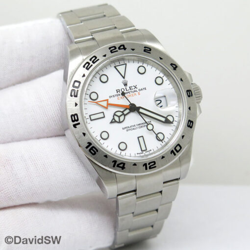 Rolex 216570 Explorer II with White Dial