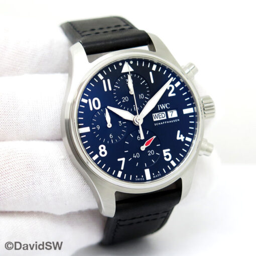 IWC IW3881 Pilot's Watch Chronograph 41mm with Black Dial