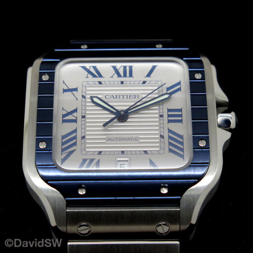 Cartier WSSA0047 Santos de Cartier Large Blue PVD - Image 3