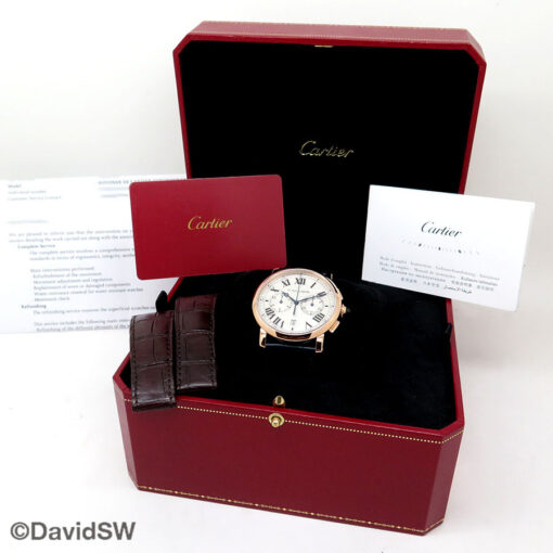 Cartier W1556238 Rotonde de Cartier Chronograph Automatic 18K Rose Gold - Image 2