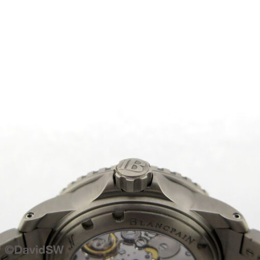 Blancpain Fifty Fathoms Titanium Automatic with Blue Dial on Bracelet - Image 5