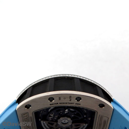Richard Mille RM011 Felipe Massa Flyback Chronograph NTPT Carbon 18K White Gold Full Diamond Limited Edition - Image 7