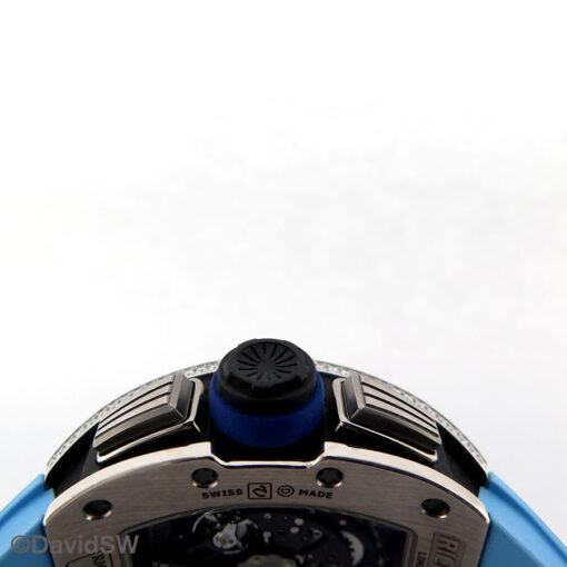 Richard Mille RM011 Felipe Massa Flyback Chronograph NTPT Carbon 18K White Gold Full Diamond Limited Edition - Image 6