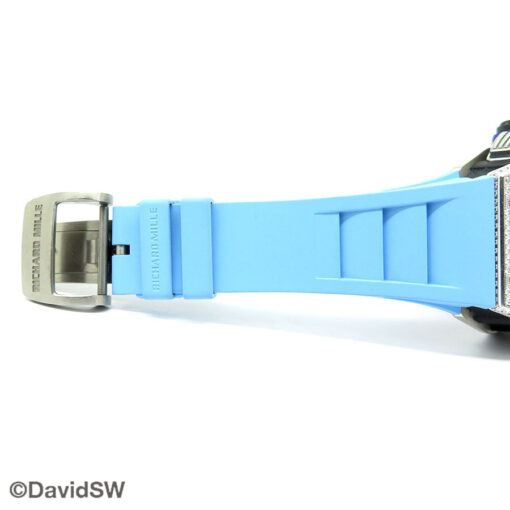 Richard Mille RM011 Felipe Massa Flyback Chronograph NTPT Carbon 18K White Gold Full Diamond Limited Edition - Image 8