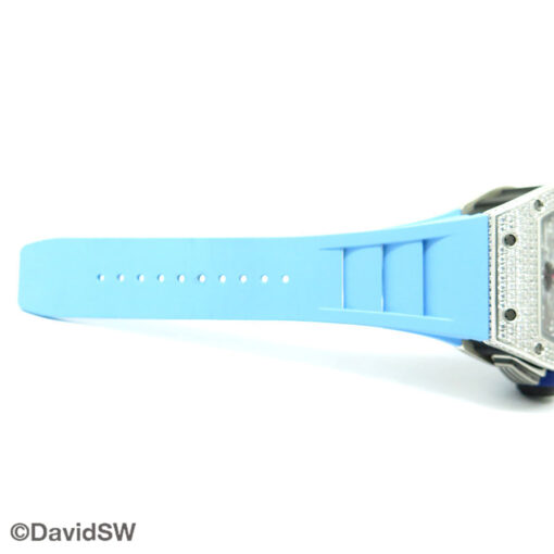 Richard Mille RM011 Felipe Massa Flyback Chronograph NTPT Carbon 18K White Gold Full Diamond Limited Edition - Image 9