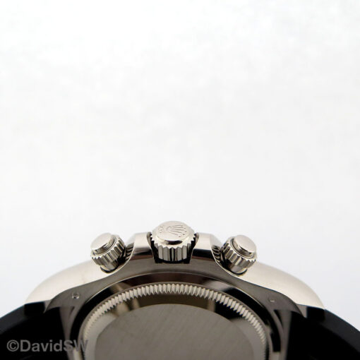 Rolex 126519LN Cosmograph Daytona 18K White Gold with Black Dial on Oysterflex - Image 4