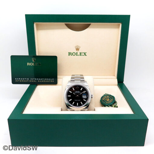 Rolex 126300 Datejust 41 with Black Stick Dial on Oyster - Image 2