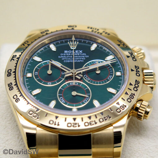Rolex 116508 Cosmograph Daytona 18K Yellow Gold with Green Dial - Image 3