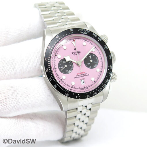 Tudor 79360N Black Bay Chronograph with Pink Dial