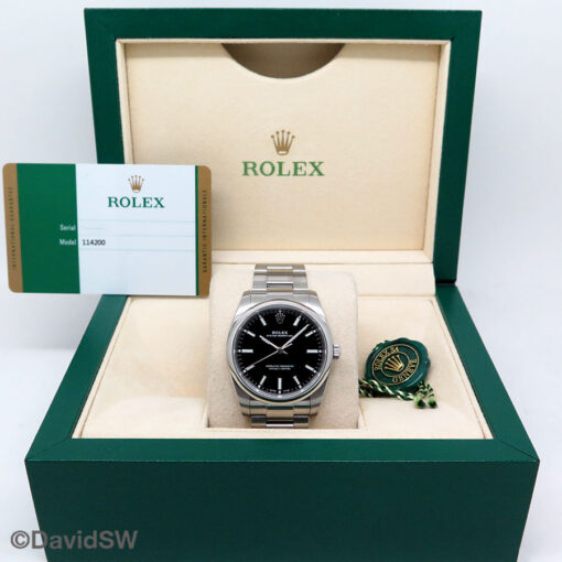 Rolex 114200 Oyster Perpetual with Black Dial - Image 2