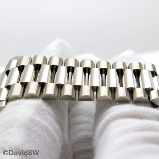 Rolex 228239 Day Date 40 18K White Gold with Dark Rhodium Stripe Motif Stick Dial (New Old Stock) - Image 6