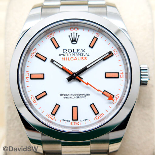 Rolex 116400 Milgauss with White Dial - Image 3
