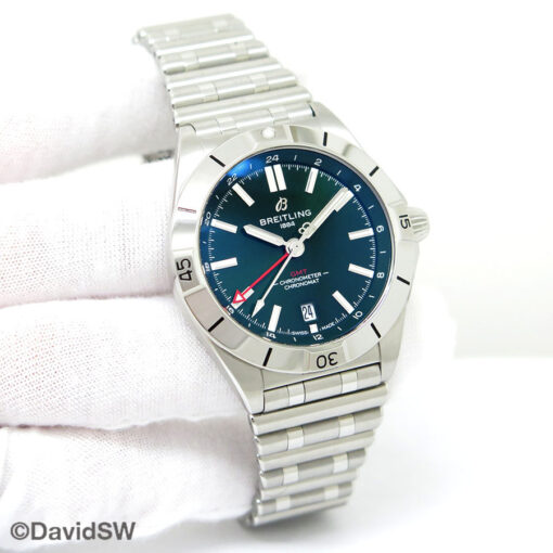 Breitling A32398 Chronomat Automatic 40mm GMT with Green Dial