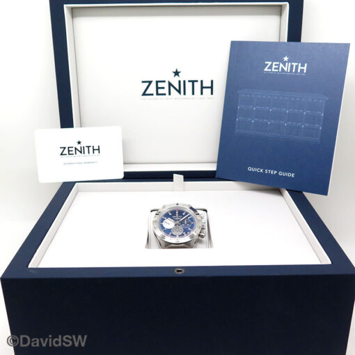 Alternative view of Zenith Chronomaster Sport with Blue Dial