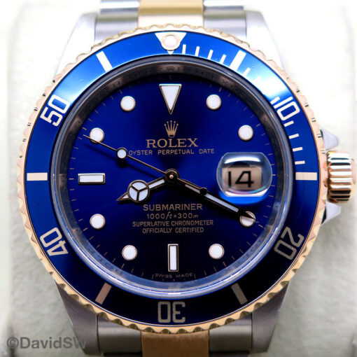 Rolex 16613LB Submariner 18K/SS with Blue Dial - Image 3