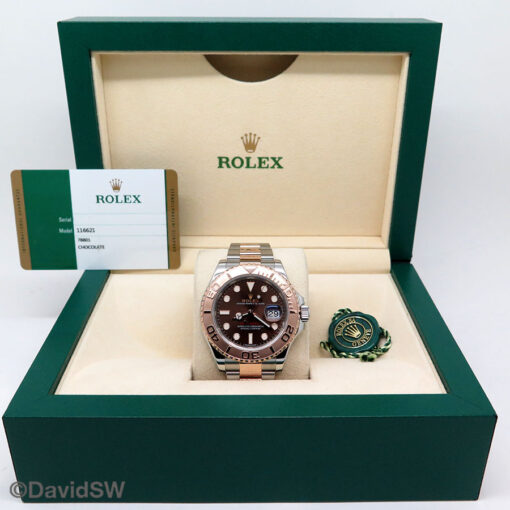 Rolex 116621 Yachtmaster 18K/SS with Chocolate Dial - Image 2