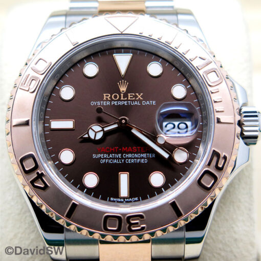 Rolex 116621 Yachtmaster 18K/SS with Chocolate Dial - Image 3