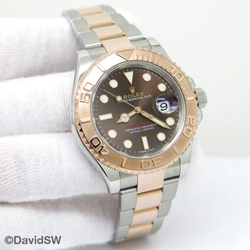 Rolex 116621 Yachtmaster 18K/SS with Chocolate Dial