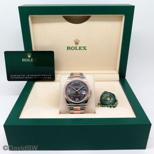 Rolex 126231 Datejust 18K/SS with Slate Roman Diamond VI, IX Dial on Oyster - Image 2