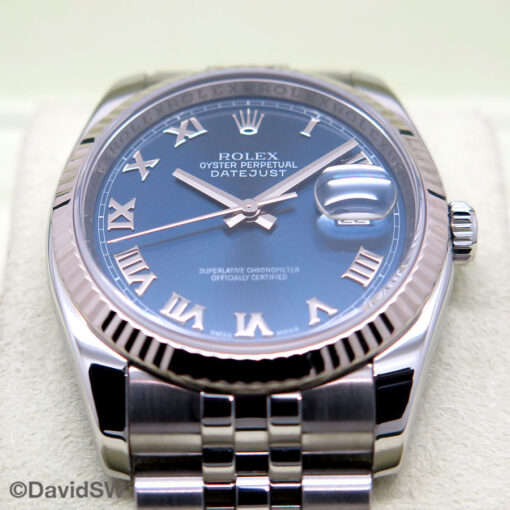 Rolex 116234 Datejust with Blue Roman Dial on Jubilee - Image 3