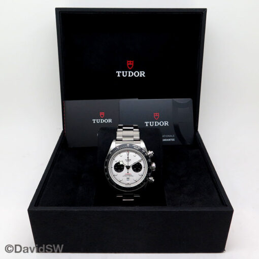 Alternative view of Tudor 79360N Black Bay Chronograph with White Dial
