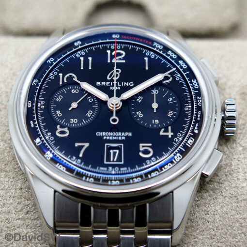 Breitling AB0145 Premier B01 Chronograph with Black Dial on Bracelet - Image 4