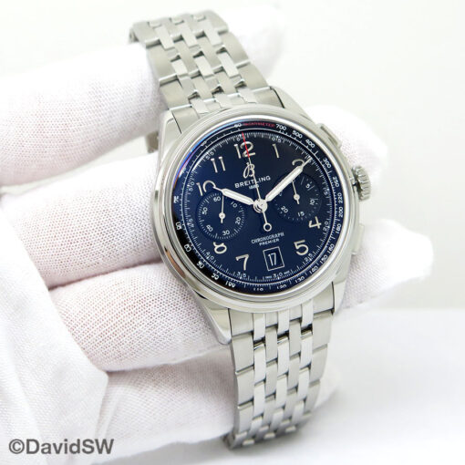 Breitling AB0145 Premier B01 Chronograph with Black Dial on Bracelet