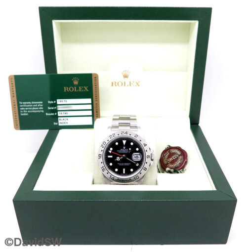 Rolex 16570 Explorer II with Black Dial and 3186 Movement - Image 2