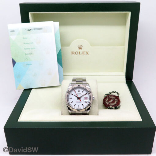 Rolex 116264 Datejust Turn-O-Graph with White Dial on Oyster - Image 2
