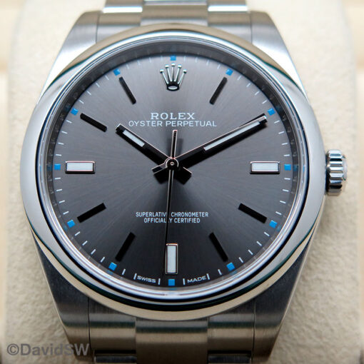 Rolex 114300 Oyster Perpetual with Dark Rhodium Dial - Image 3