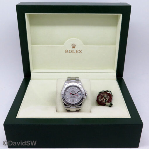 Rolex 168622 Yachtmaster 35mm with Platinum Dial - Image 2