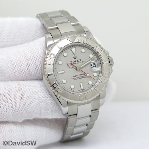 Rolex 168622 Yachtmaster 35mm with Platinum Dial