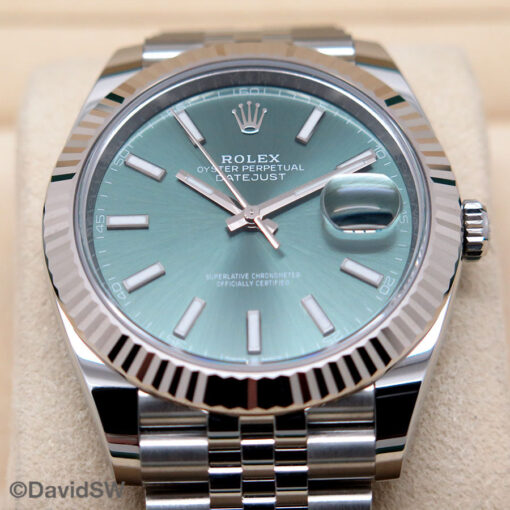 Rolex 126334 Datejust 41 with Mint Green Dial on Jubilee - Image 4