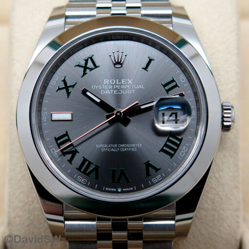 Rolex 126300 Datejust 41 with Slate Roman Dial on Jubilee - Image 3