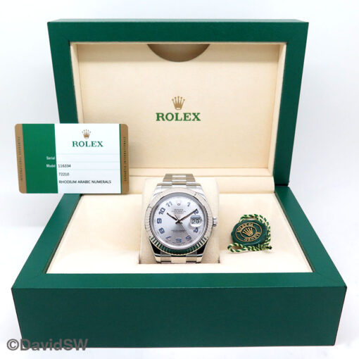 Rolex 116334 Datejust II with Rhodium Arabic Dial on Oyster - Image 2