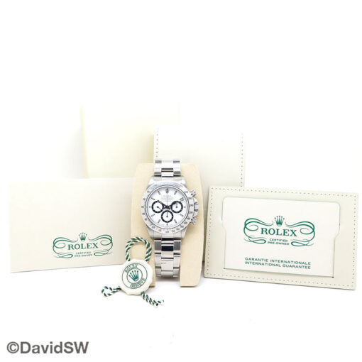 Rolex CPO 16520 Cosmograph Daytona with White Dial - Image 2