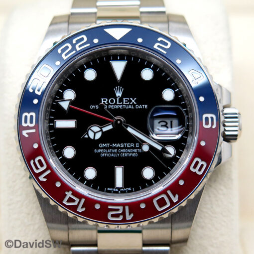 Rolex 116719BLRO GMT Master II 18K White Gold with Black Dial - Image 3